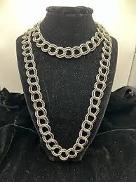 HUGE Signed Miriam Haskell Antique Gold/Bronze Chunky Heavy ...