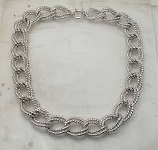 Technibond Twisted Curb Link Chain Necklace Anti-tarnish ...