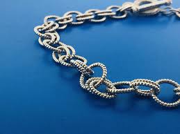 Judith Ripka JR Sterling Silver Textured Rolo Link Onyx ...