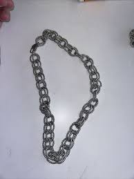 925 Sterling Silver Vintage Twisted Double Rolo Link Chain ...