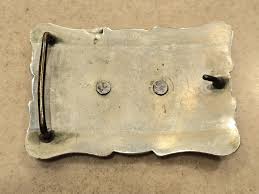 Vintage Nickel Silver Turquoise Belt Buckle - Etsy