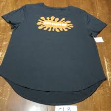 Nickelodeon Women's Juniors T Shirt Size XL Splat Logo Black ...