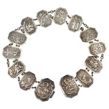 Chinese Export Silver Ladies Belt, circa 1900s at 1stDibs