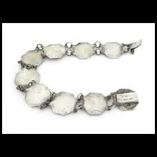 Sterling Silver Siam Niello Link Bracelet - 7" long or 18 cm - Mekhala. For Sale at Ruby Lane