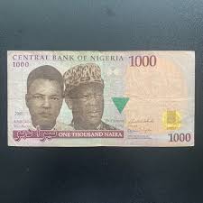 Nigeria 2005 1000 Naira Banknote Nigerian Currency Paper ...