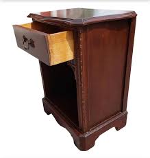 1930s Vintage Kindel Mahogany Chippendale Nightstand | Chairish