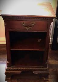 Antique Solid Wood Bed Side Table – With Drawer – GDC ...
