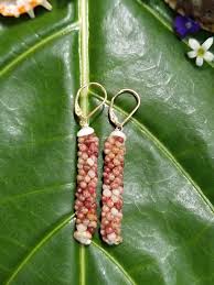 Kahelelani Shell Earrings: Hawaiian Island Jewelry, Gold ...