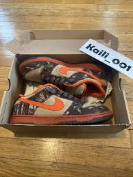 Worn Nike Dunk Low Pro SB Size 12 Hunter 304292-281 Supreme Diamond Paris USED A | eBay