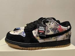Size 7.5 - Nike SB Dunk Low x Supreme Rammellzee | eBay