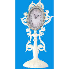 Antique Cast Iron Victorian Style Shelf Mantle Clock Ornate ...