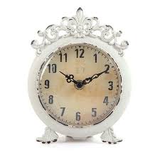One Allium Way® Decorative Shelf Desk Top Clock Battery ...
