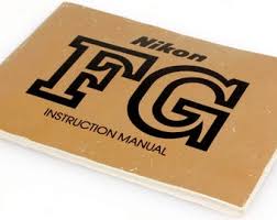 Nikon FG Manual - Etsy