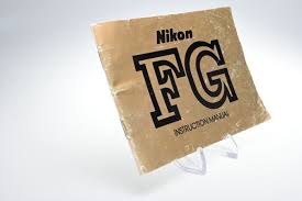 Used Nikon FG Instruction Manual in 'Fair' condition