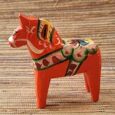 Vintage Swedish Dala Horse Made in Sweden Red/orange Folk Art Horse Hand Carved Hand Painted Christmas Traditional Scandinavian Design - Etsy