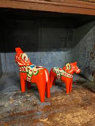 Buy 3 Pc DALA Horse Swedish/scandinavian Handcrafted and Painted Folk Art. 1960s Vintage Dalarna Horse Online in India - Etsy
