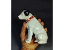 Vintage 1980s Nipper RCA Victor Porcelain Dog Figurine (5.5 ...