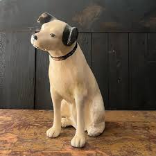 C. 1930's RCA Victor Records Nipper Dog "his Masters Voice" Figural Advertising Record Store Display - Composition Brand Mascot. - Etsy Israel