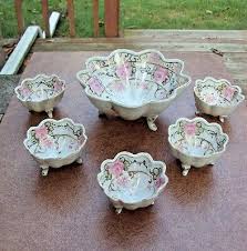 Outstanding Antique Japan / Nippon Master Nut Bowl and 5 Nut ...