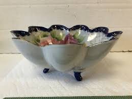 Magnificent Vintage Hand Painted Japan Porcelain Bowl Cobalt ...
