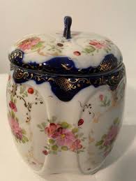 Antique Hand-Painted Japanese Nippon Biscuit Jar with Lid | eBay