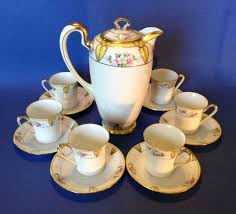 Noritake Nippon Chocolate Teapot Set - Roses Daisies And Yellow Accents - Japan | eBay