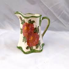 Vintage Cash Family Hand Painted 1.5 Quart Pitcher - Floral Design | eBay