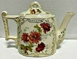 ANTIQUE QUEEN VICTORIA COMMEMORATIVE REIGN TEAPOT WITH FLORAL MOTIF | eBay