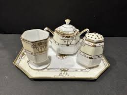 Beautiful Vintage Nippon Condiment Set | eBay