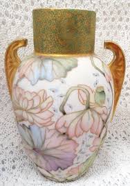 LIMOGES SATIN FINISH HAND PAINTED ARTIST SIGNED TALL DUAL ...