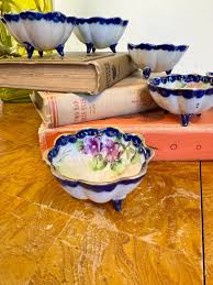 Antique Nippon Hand Painted Eggshell Porcelain Finger Bowls ...