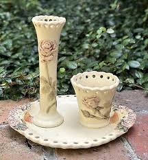 WELLER POTTERY ROMA 3 PIECE SET....RARE & MINT! | eBay