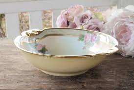 Hand Painted Roses Oval Serving Bowl Gotham China Made in ...