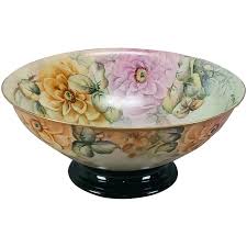 UC Limoges Hand Painted Pink Yellow & Peach Roses & Gold ...