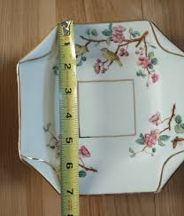 Lot of 2 Antique Sampson & Bridgwood Folded Edge Octo Plate Bird Flowers | eBay