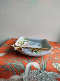 Antique Hand-painted Nippon Square Trinket Dish - Etsy