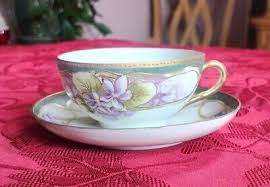 Vintage Fine Elegant Hand Painted Japan Porcelain Cup ...