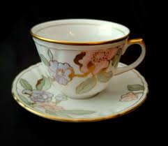 FITZ & FLOYD FLEUR FANTASIA PEACH CUP & SAUCER SET(S) | eBay