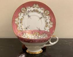 Vintage Princeton China Pink Teacup and Saucer - Etsy