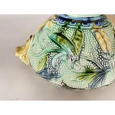 Majolica Bowl or Vide Poche, Belgium, 1900s | Chairish