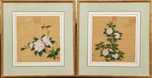 A Pair Framed Chinese Qing Dynasty Painting on Silk, Seal Marks #1. | eBay