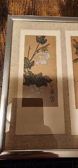 Vintage Chinese Painting on Silk Embroidery Framed Oriental | eBay