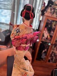 Japan, Vintage 1960's / 70's Porcelain Geisha Doll , Silk Kimono | eBay