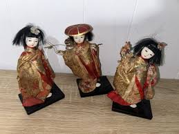 collectibles Vintage JAPANESE Geisha Girl Doll On Stand ...
