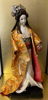 Vintage Japanese Doll Kimono Geisha Maiko Temari Ball H:18.1 ...