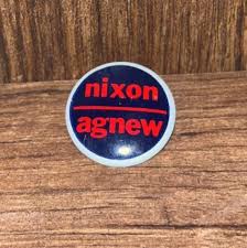 Lot of 4) Richard Nixon Agnew Presidential Election Campaign Buttons Vintage | eBay