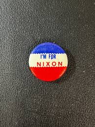 1960's Presidential Campaign "I'm For Nixon" Red, White ...