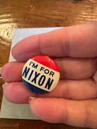 Vintage I'm for Nixon Campaign Button Pin - Etsy