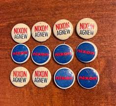 Vintage nixon political button - Gem