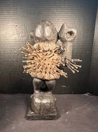 African Congolese Sculpure with Nails | eBay